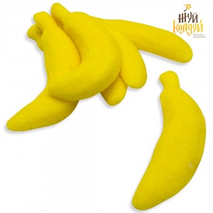 Мармелад гигантские бананы в сахаре - 100 грамм